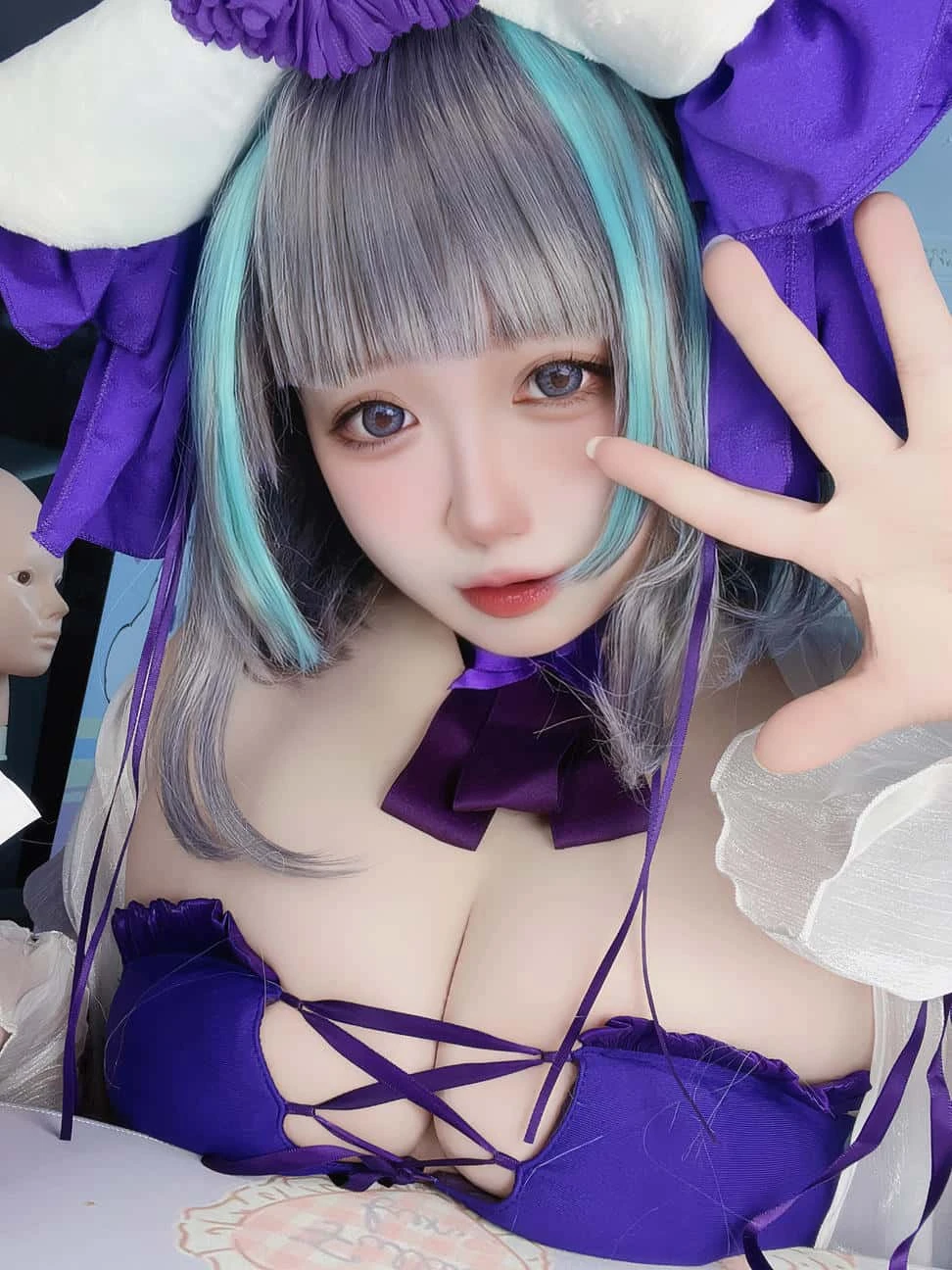 贞子蜜桃 碧蓝航线 柴郡泳装